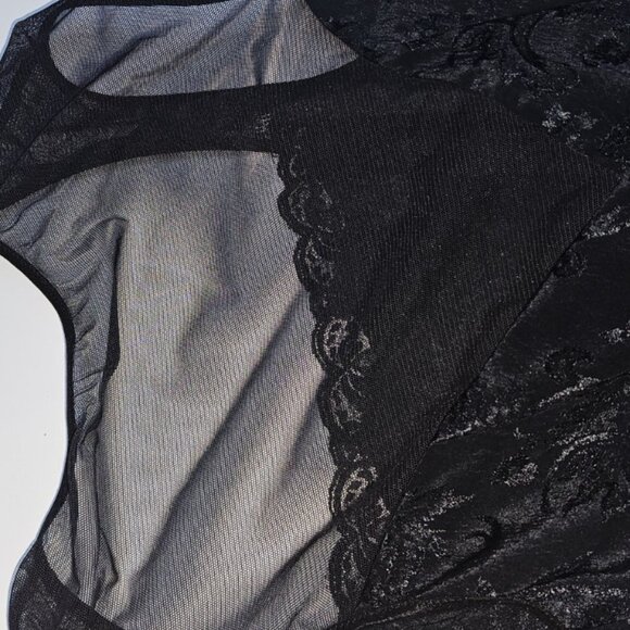 Vtg Victoria's Secret Gold Label Black Long Night Gown Womens Small Maxi - Picture 7 of 7